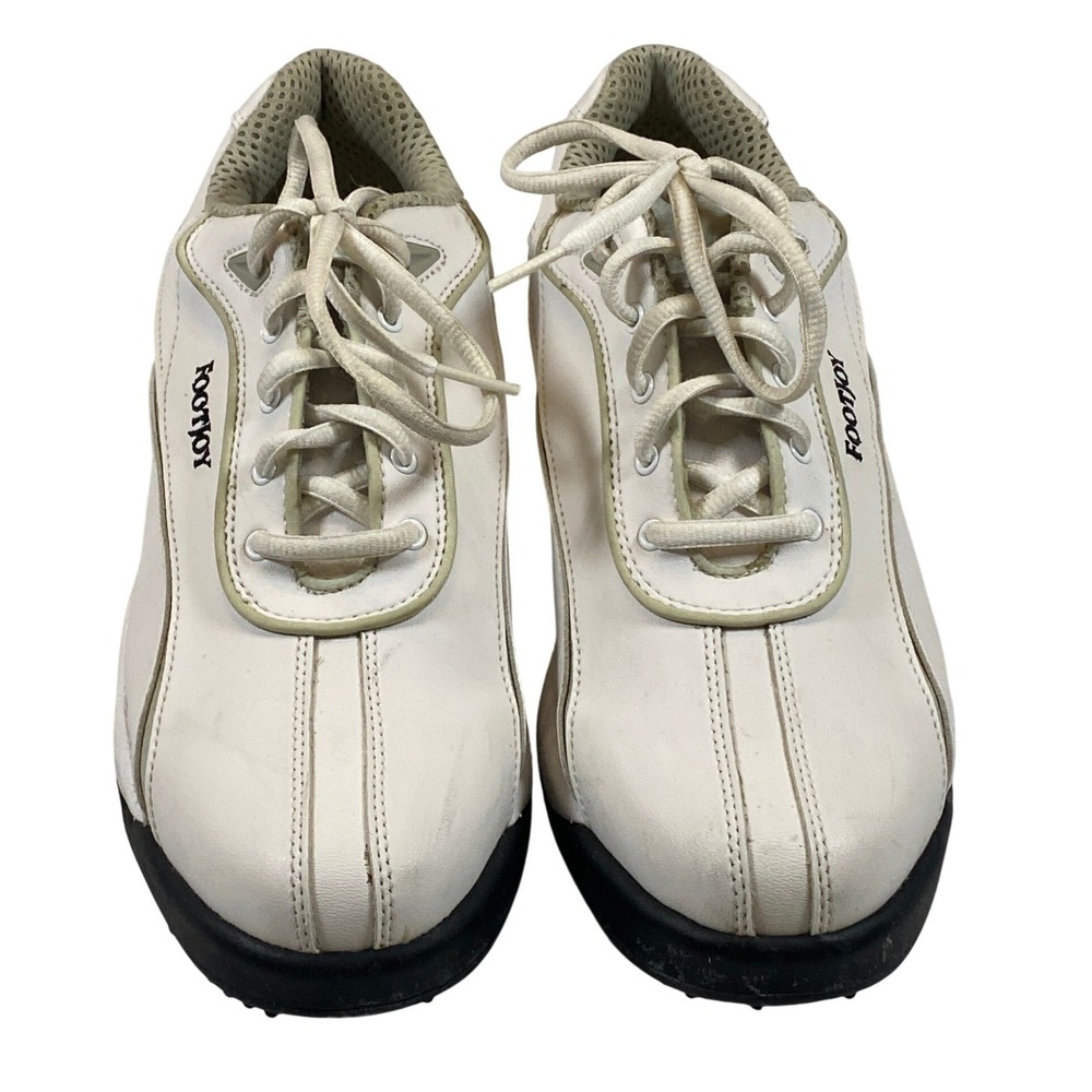 FootJoy GreenJoys White Leather Golf Shoes‎ Women's Size 8.5 Spiked